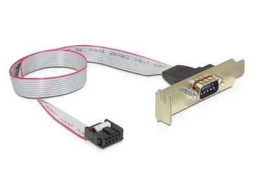 Śledź 1x RS232 DB9 low-profile niski profil