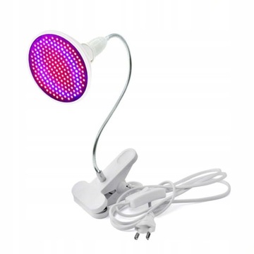 Lampa LED do wzrostu uprawy roślin 200 LED klips