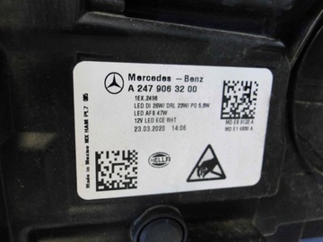 MERCEDES GLB X247 247 AMG В КОМПЛЕКТЕ ПЕРЕДНЯЯ ЧАСТЬ AMG 787