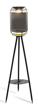 LAMPA SOLARNA ZEWNĘTRZNA WODOODPORNA OGRODOWA LED CZARNA