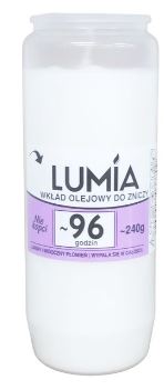 Wkład olejowy do zniczy LUMIA 14,5 cm - 96 H -4DNI