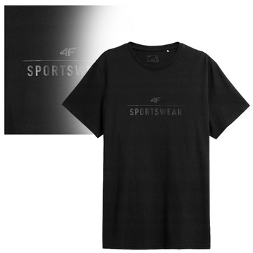 4F T-shirt Koszulka Męska TTSHM539 CZARNA M