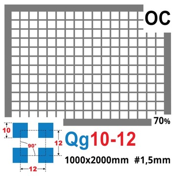ЛИСТ ПЕРФОРИРОВАННЫЙ 1000 х 2000 1,5 мм 10-12 ОЦИНКОВАННЫЙ