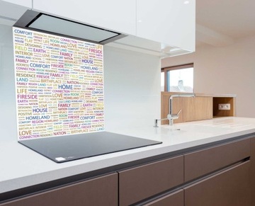 Стекло закаленное 60х70 Надписи Home + КЛЕЙ