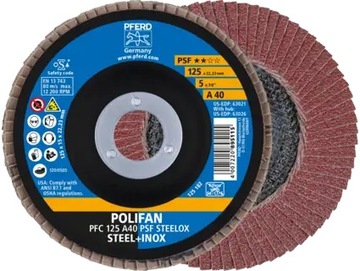 Tarcza listkowa Pferd P40 Lamelka ścierna do stali i stali nierdzewnej