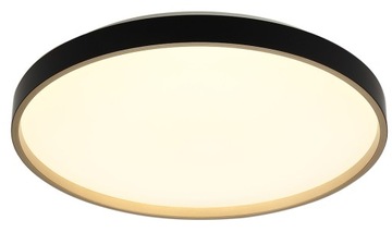 PANEL plafon LED NATYNKOWY 18 W 26cm CZARNO ZŁOTY