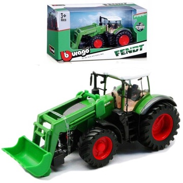Traktor Fendt z przednią ładowarką 1:43 Bburago