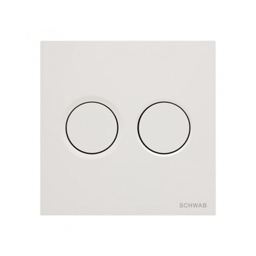 PRZYCISK SPŁUKUJĄCY DO WC BIAŁY SCHWAB ITEA