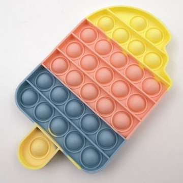 СЕНСОРНАЯ АНТИСТРЕССОВАЯ ИГРУШКА POP IT PUSH BUBBLE BUBBLE ICE ДЛЯ ЛЕТА