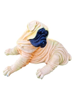 FIGURKA OGRODOWA - LEŻĄCY PIES SHAR PEI