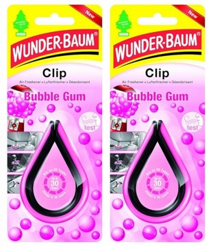 ZAPACH DO AUTA WUNDER BAUM CLIP GUMA BALONOWA