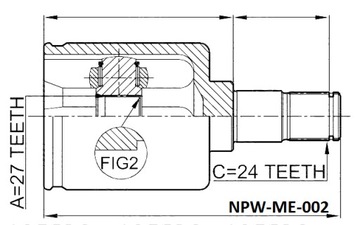KLOUB VNITŘNÍ PRAVÝ TŘÍDA C 203 E W211 4MATIC