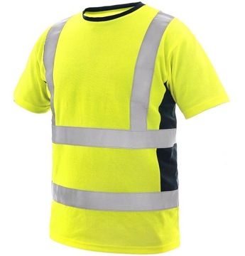 KOSZULKA OSTRZEGAWCZA T-SHIRT ODBLASKOWY XL