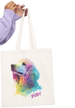 СУМКА СОБАКА Пудель IEFFECT 3D ИМЯ ПОДАРОК