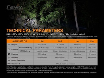 Fenix ​​E20V20 - Фонарик светодиодный LED/2xAA IP68