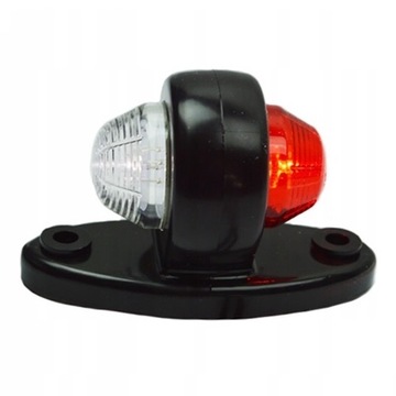Lampka obrysowa biało-czerwona LED diodowa 12V-24V