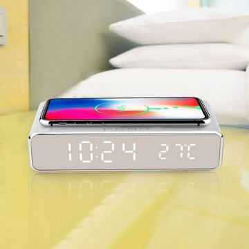 3 w 1 Elektroniczny Zegar Nocny Termometr Cyfrowy