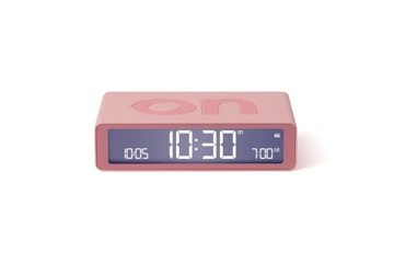 Lexon Design Flip Classic Alarm Clock Pink