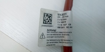 Кислотостойкий проточный картриджный нагреватель, 2000 Вт.