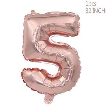 Rose Gold Confetti Baloons Foil Champagne Star