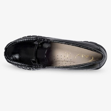 ОКРАШЕННЫЕ МОКАСИНЫ С ПРЯЖКОЙ, КОЖАНАЯ Стелька 39