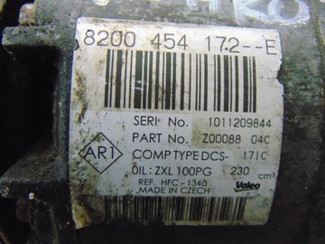 КОМПРЕССОР КОНДИЦИОНЕРА VIVARO TRAFIC 2.0 DCI CDTI