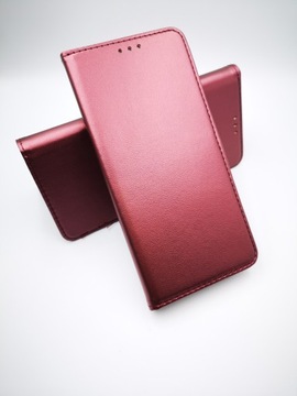 Etui z klapką FLIP MAGNET do SAMSUNG A12 / M12 BURGUND