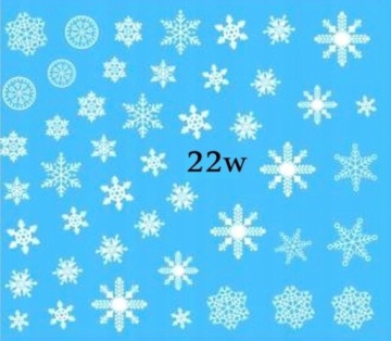 РОЖДЕСТВЕНСКИЕ водные наклейки для ногтей - № 32Вт.