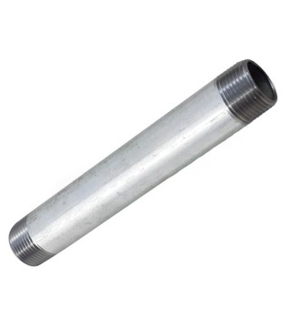 KRÓCIEC SZTUCER RURA STALOWA OCYNK 2 GWINTY 1 '' CAL DN25 DŁUGOŚĆ 300 mm