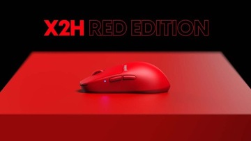 Беспроводная игровая мышь Pulsar X2H (средний размер 2), 54 г — Red Limited Ed.