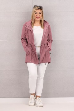 LEKKA KURTKA PARKA DAMSKA PRZEJŚCIOWA MODNA NA JESIEŃ DUŻE ROZMIARY