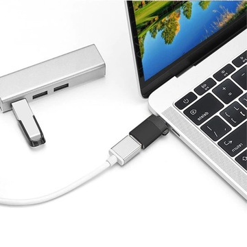 АДАПТЕР USB-C НА USB 3.0 OTG МЕТАЛЛ ЧЕРНЫЙ