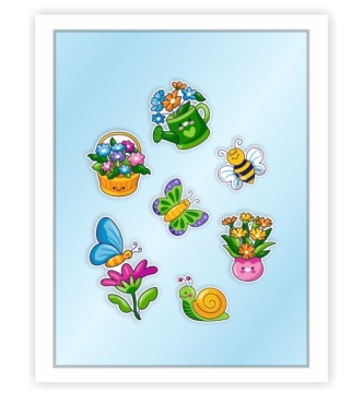 ВЕСЕННЕЕ украшение - ДЛЯ ОКНА - схема 3 (двусторонняя)