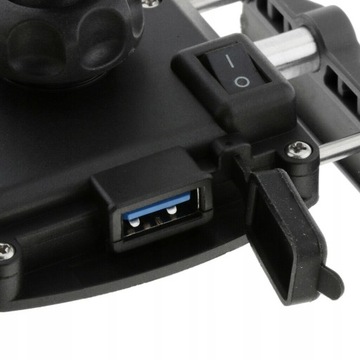 ДЕРЖАТЕЛЬ ДЛЯ ТЕЛЕФОНА ЗАРЯДНОЕ УСТРОЙСТВО ДЛЯ МОТОЦИКЛА USB 3.0 QC СЕРЫЙ