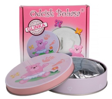 ZESTAW ODCISK RĄCZKI BOBASA PAMIĄTKA DLA DZIECKA