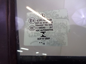 ОКНО ЗАДНЕЙ ПРАВОЙ ДВЕРИ W176 MERCEDES A CLASS 589