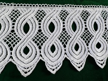 GIPIURA WZÓR ORNAMENT BIAŁA KRONKA FIRANA DEKORACJA DOMU FAJNY STYL NOWOŚĆ
