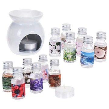 ZESTAW KOMINEK ZAPACHOWY OLEJKI ETERYCZNE ZAPACHOWE PREZENT DO DOMU