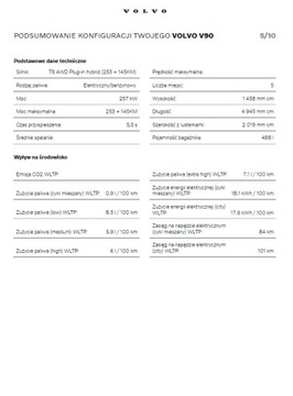 Volvo V90 II 2025 VOLVO V90 ULTRA T6 BOGATE WYPOSAŻENIE DOSTĘPNY OD RĘKI, zdjęcie 11