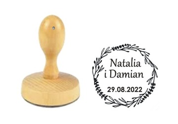 PIECZĄTKA NA ŚLUB PIECZĘĆ ŚLUBNA STEMPEL 3 CM