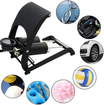 АВТОМОБИЛЬНЫЙ НОЖНОЙ ВЕЛОСИПЕДНЫЙ НАСОС ДЛЯ ВЕЛОСИПЕДНЫХ КОЛЕС ШАРОВОЙ МАТРАС 2 ПОРШНИ