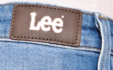 LEE spodnie SLIM straight BLUE jeans ELLY W27 L31