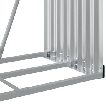STOJAK NA DREWNO ZIELONY 80X45X120CM STAL GALWANIZOWANA