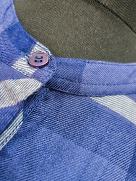 Capsule koszula fioletowa krata długa maxi 48
