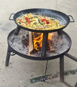 PALENISKO OGRODOWE STALOWE GRUBE NA OGNISKO KOCIOŁEK 60CM GRUBOŚĆ AŻ 2 MM!