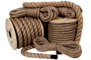 ДЖУТОВАЯ ВЕРЕВКА ⌀8мм 100м скрученная парусная веревка