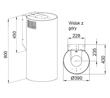 LOBELIO 39.1 ВИННАЯ МЕДНАЯ КУХОННАЯ ВЫТЯЖКА, настенная