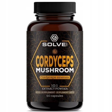 SolveLabs - CORDYCEPS MUSHROOM - MACZUŻNIK 10:1 EKSTRAKT KAPSUŁKI 60 SZTUK