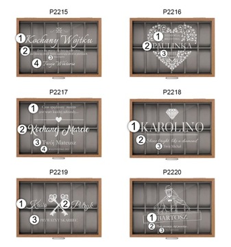 КОРОБКА-ОРГАНИЗАТОР ДЛЯ ЧАСОВ С ГРАВИРОВКОЙ 12 шт + БЕСПЛАТНО
