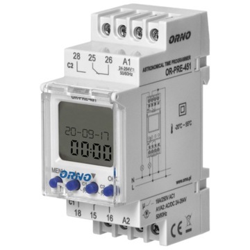 ПРОГРАММАТОР ВРЕМЕНИ АСТРОНОМИЧЕСКИЙ ТАЙМЕР НА DIN-РЕЙКУ